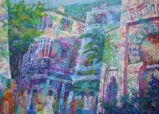 Paintings - Cathedral Square, Gibraltar